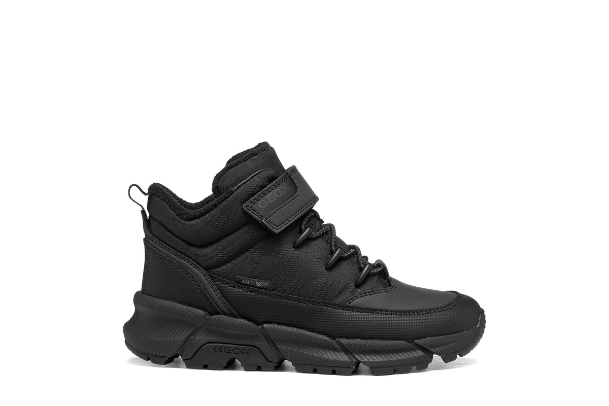 Geox ghete baieti captusite FLEXYPER PLUS AmphibioxTEX Waterproof 28-38 Black