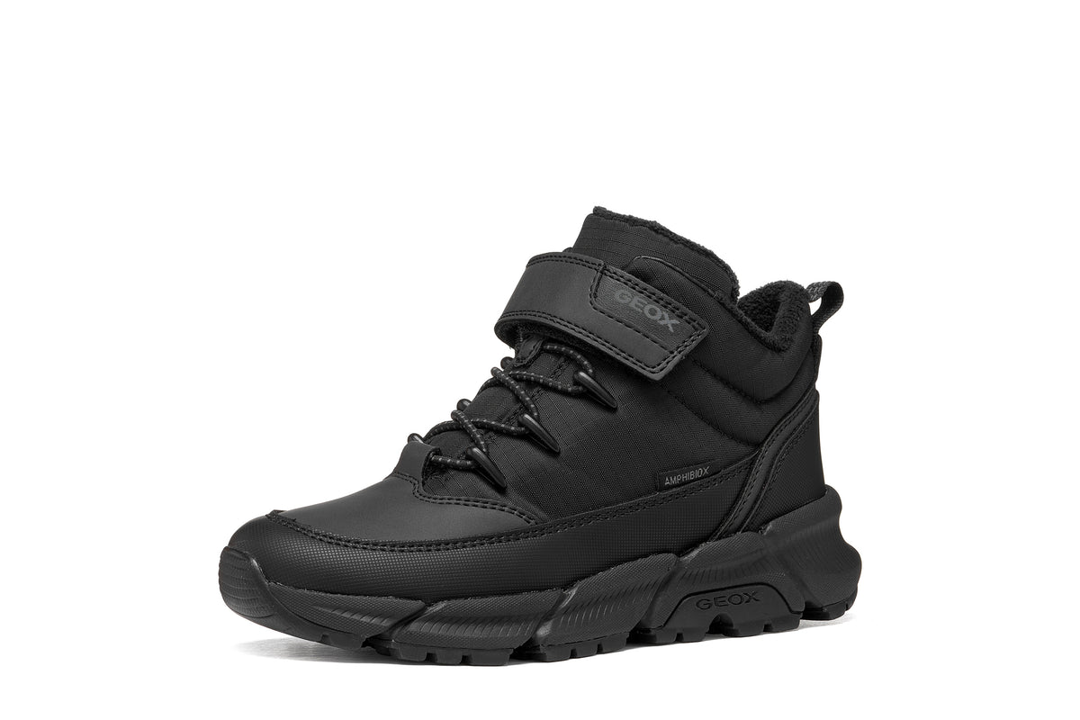 Geox ghete baieti captusite FLEXYPER PLUS AmphibioxTEX Waterproof 28-38 Black