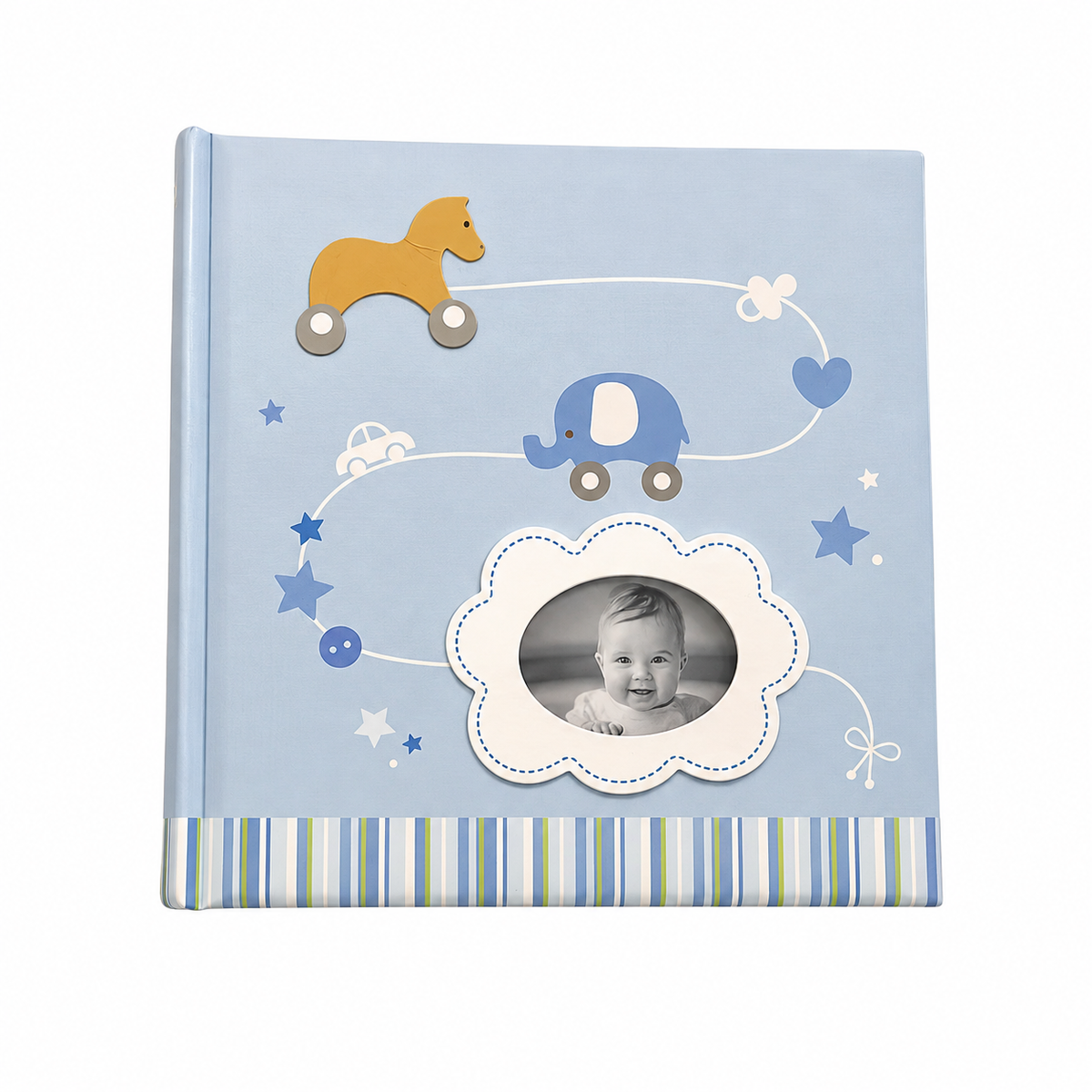 Gedeon album foto beblusi 10x15 cm pentru 200 poze 0m+ Pull Toy Blue