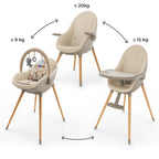Kinderkraft scaun de masa 2in1 Fini Up 0m+ Beige