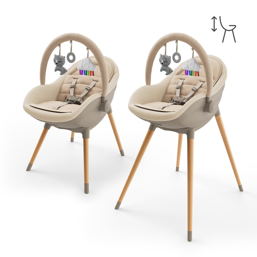 Kinderkraft scaun de masa 2in1 Fini Up 0m+ Beige