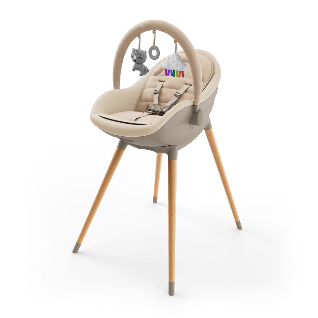 Kinderkraft scaun de masa 2in1 Fini Up 0m+ Beige Imagine principală a produsului