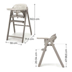 Kinderkraft scaun de masa 3in1 Tino 6m+ Beige