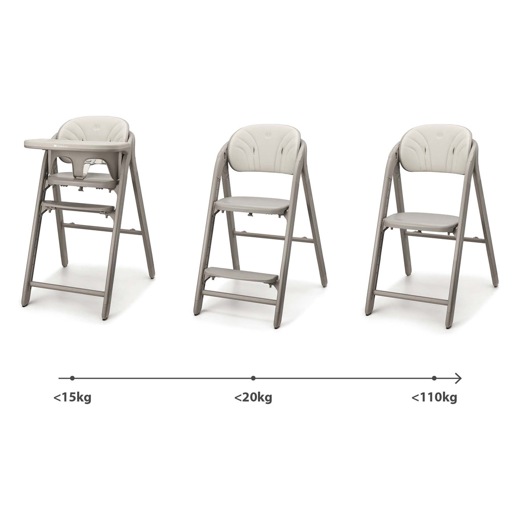 Kinderkraft scaun de masa 3in1 Tino 6m+ Beige Imagine secundară a produsului