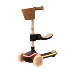 Kinderkraft trotineta si scooter 2in1  RAKET UP cu LED 12m+ Beige