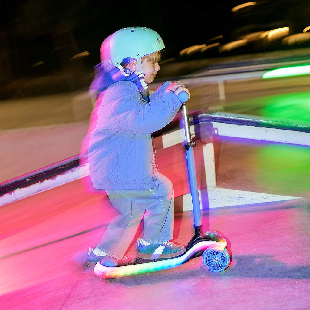 Kinderkraft trotineta si scooter 2in1  RAKET UP cu LED 12m+ Beige