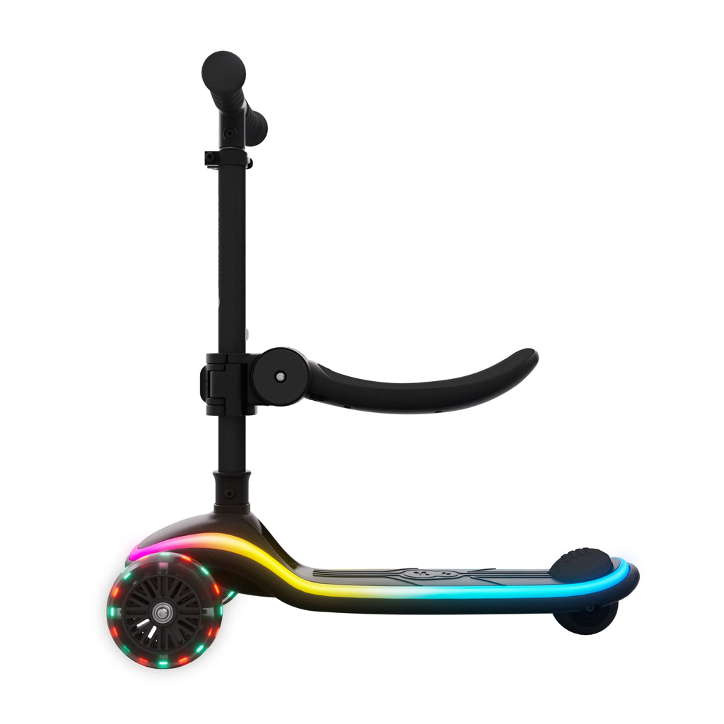 Kinderkraft trotineta si scooter 2in1  RAKET UP cu LED 12m+ Black