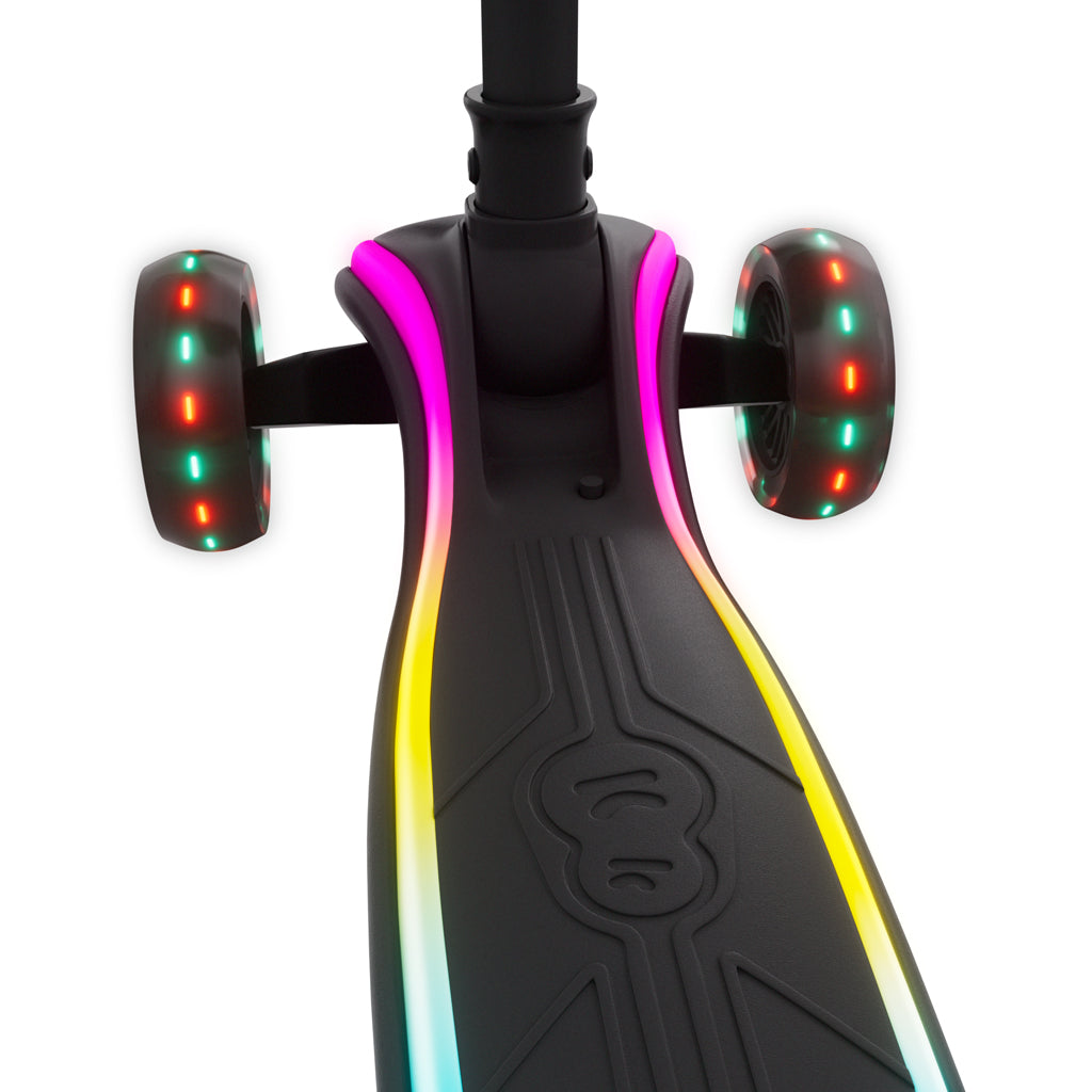 Kinderkraft trotineta si scooter 2in1  RAKET UP cu LED 12m+ Black