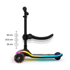 Kinderkraft trotineta si scooter 2in1  RAKET UP cu LED 12m+ Black