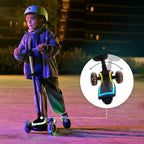 Kinderkraft trotineta si scooter 2in1  RAKET UP cu LED 12m+ Black