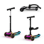 Kinderkraft trotineta si scooter 2in1  RAKET UP cu LED 12m+ Black