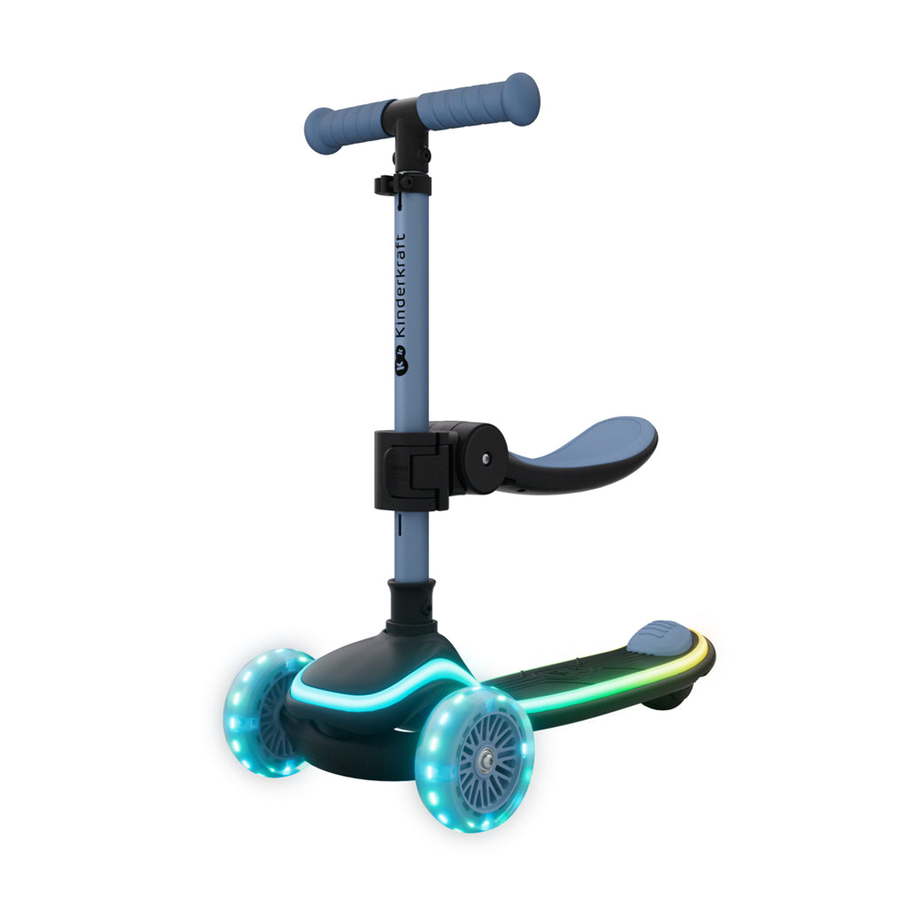 Kinderkraft trotineta si scooter 2in1  RAKET UP cu LED 12m+ Blue