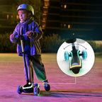 Kinderkraft trotineta si scooter 2in1  RAKET UP cu LED 12m+ Blue