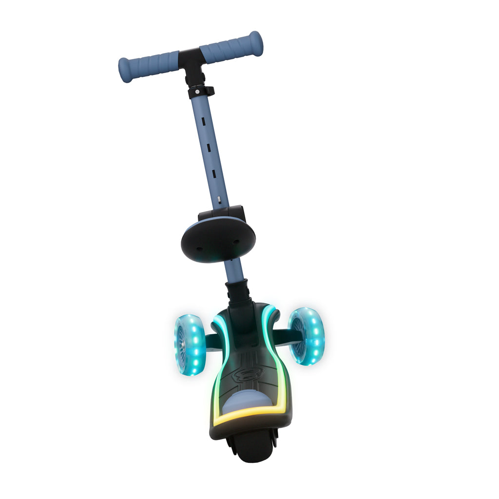 Kinderkraft trotineta si scooter 2in1  RAKET UP cu LED 12m+ Blue
