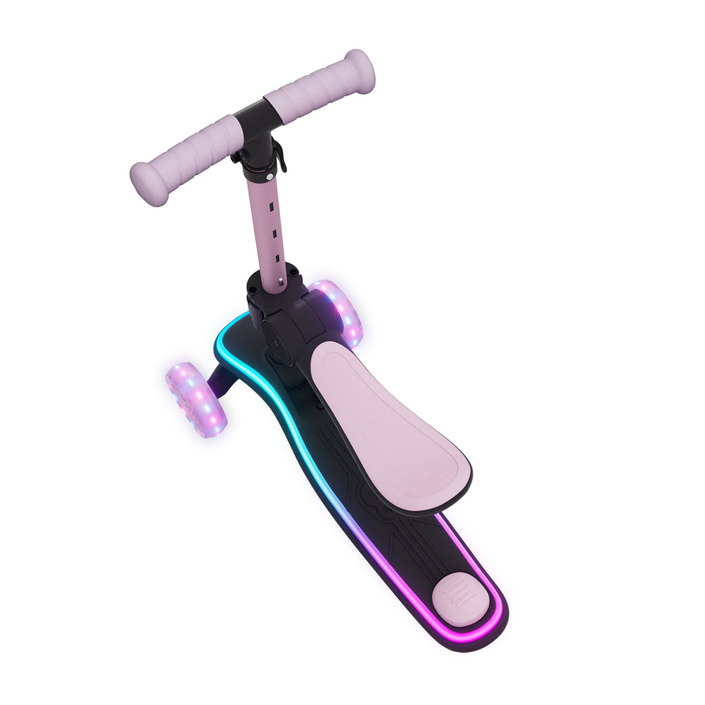 Kinderkraft trotineta si scooter 2in1  RAKET UP cu LED 12m+ Pink