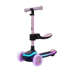 Kinderkraft trotineta si scooter 2in1  RAKET UP cu LED 12m+ Pink