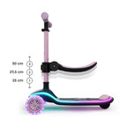 Kinderkraft trotineta si scooter 2in1  RAKET UP cu LED 12m+ Pink