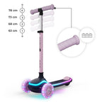 Kinderkraft trotineta si scooter 2in1  RAKET UP cu LED 12m+ Pink