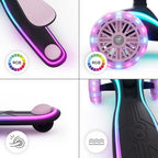 Kinderkraft trotineta si scooter 2in1  RAKET UP cu LED 12m+ Pink