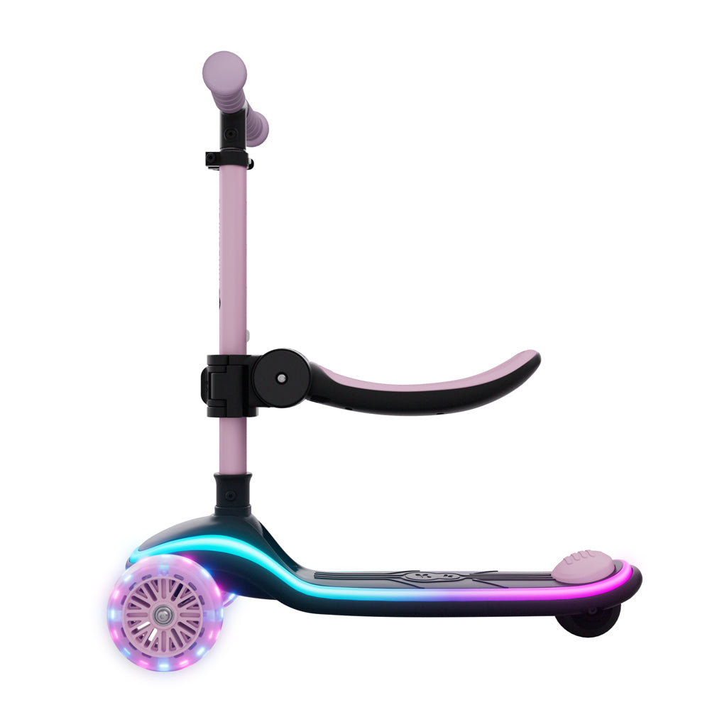 Kinderkraft trotineta si scooter 2in1  RAKET UP cu LED 12m+ Pink