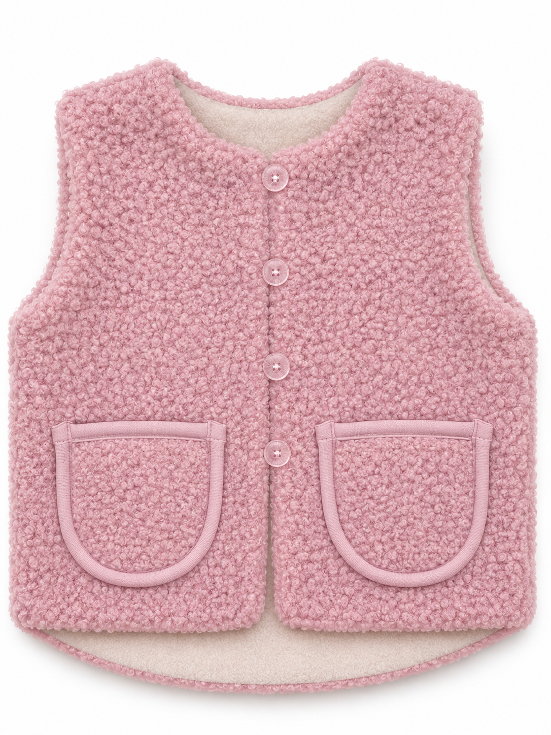 Soffi Baby vesta copii Lamb marimi 68-128 Pudra