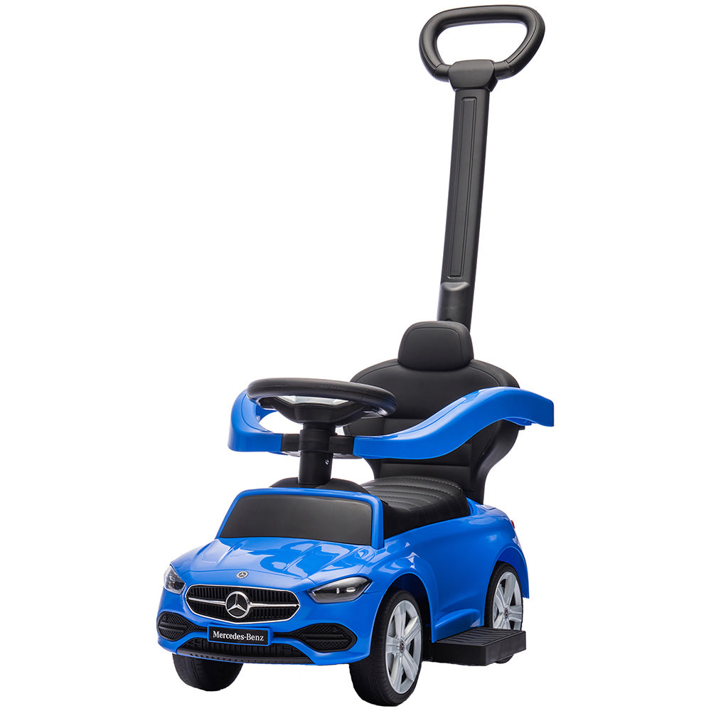 Chipolino masinuta de impins Mercedes Benz C-Class cu maner 1-3 ani Blue