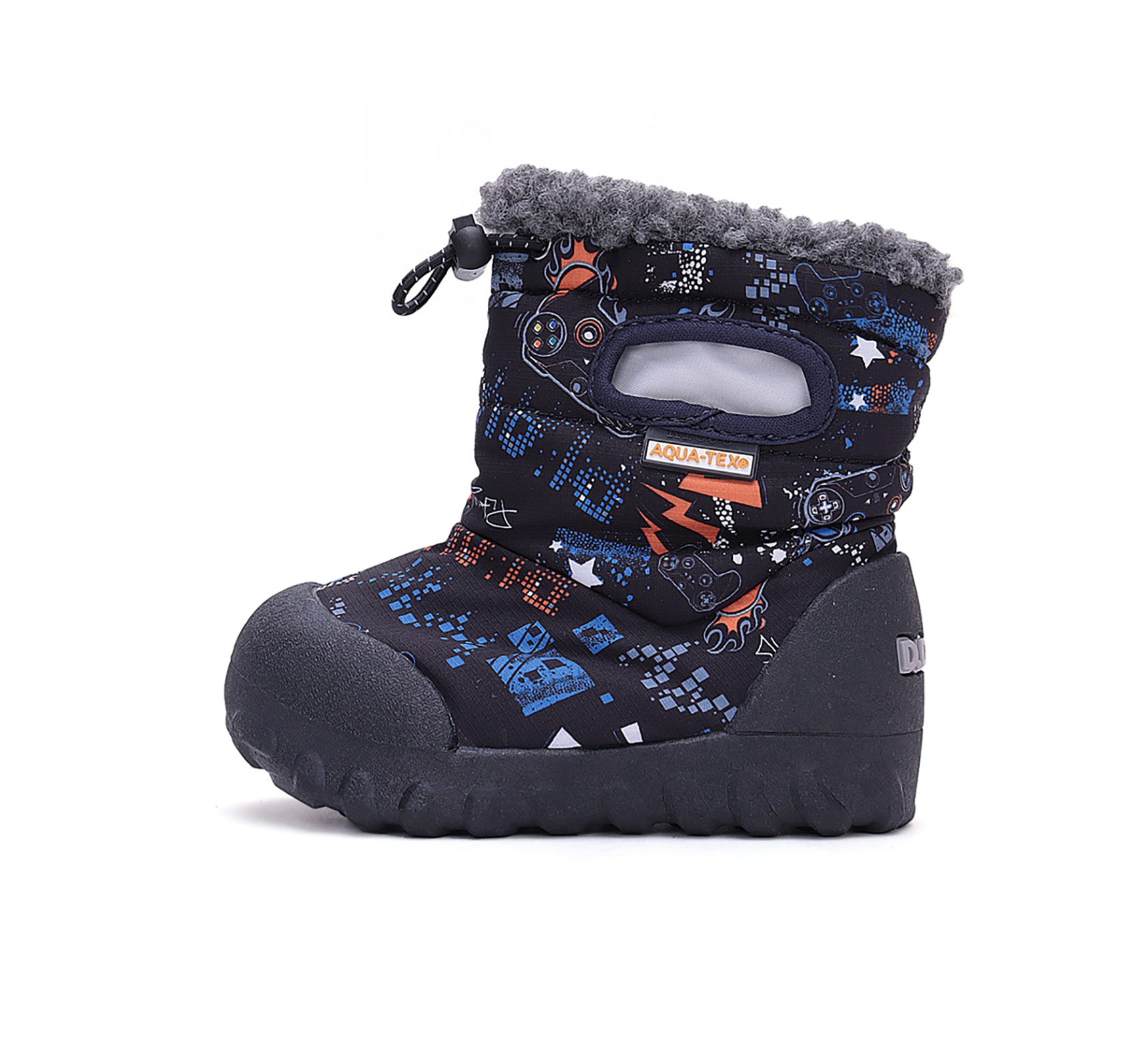 D.D.Step cizme fete Aqua-Tex imblanite 28-33 Black cu stele Imagine secundară a produsului