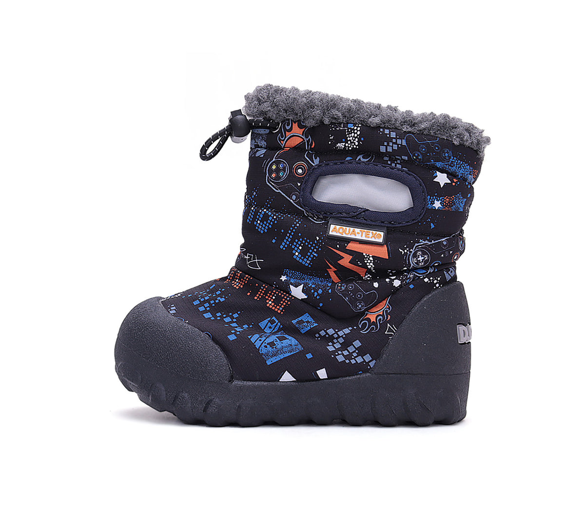 D.D.Step cizme fete Aqua-Tex imblanite 28-33 Black cu stele