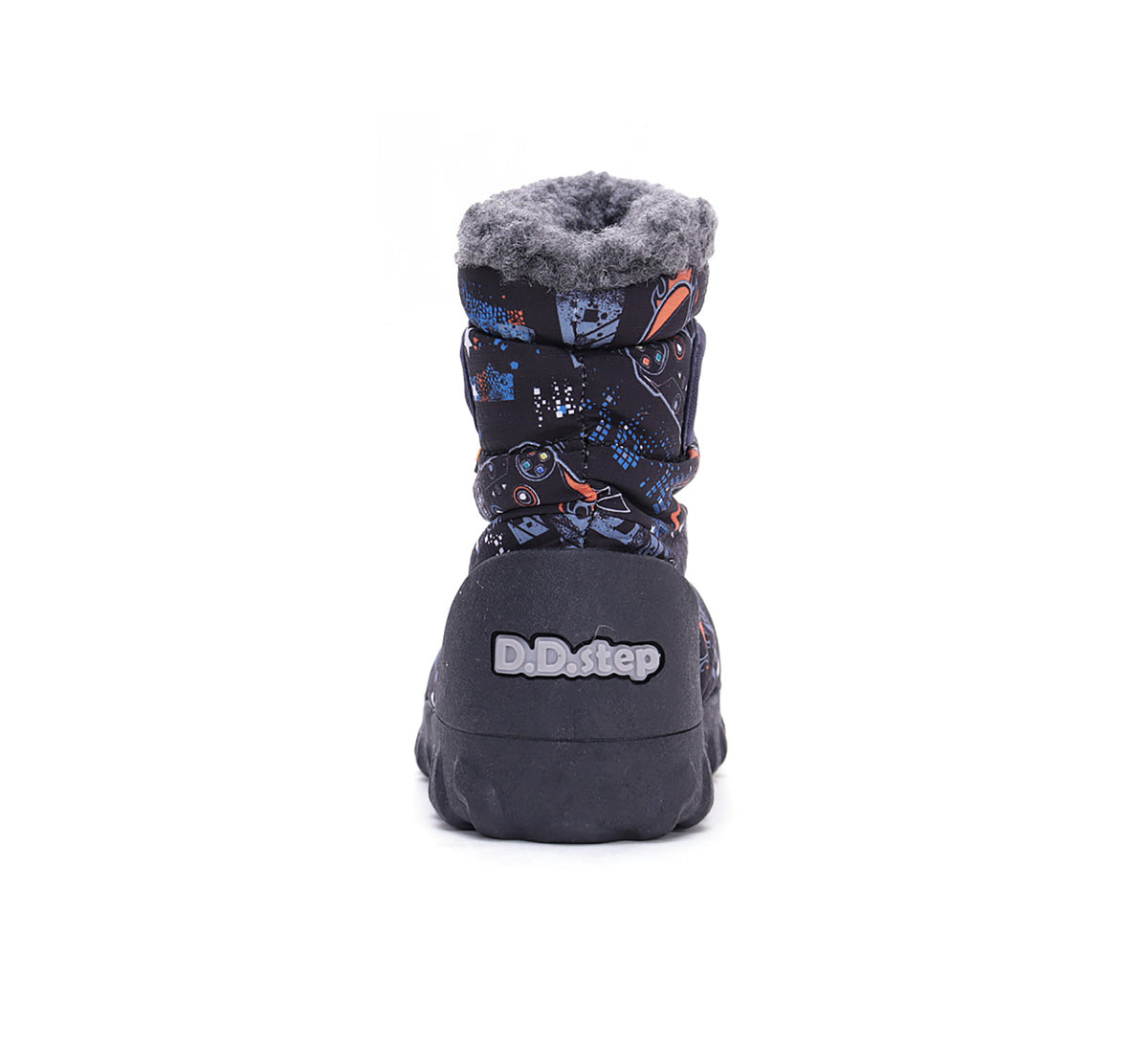 D.D.Step cizme fete Aqua-Tex imblanite 28-33 Black cu stele