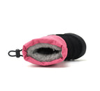 D.D.Step cizme fete Aqua-Tex impermeabile si imblanite 22-33 Hot Pink cu negru