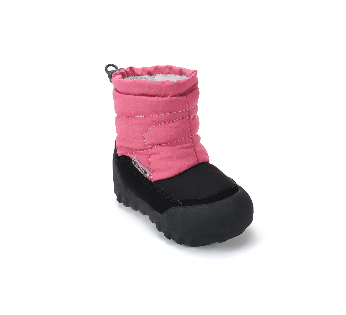 D.D.Step cizme fete Aqua-Tex impermeabile si imblanite 22-33 Hot Pink cu negru