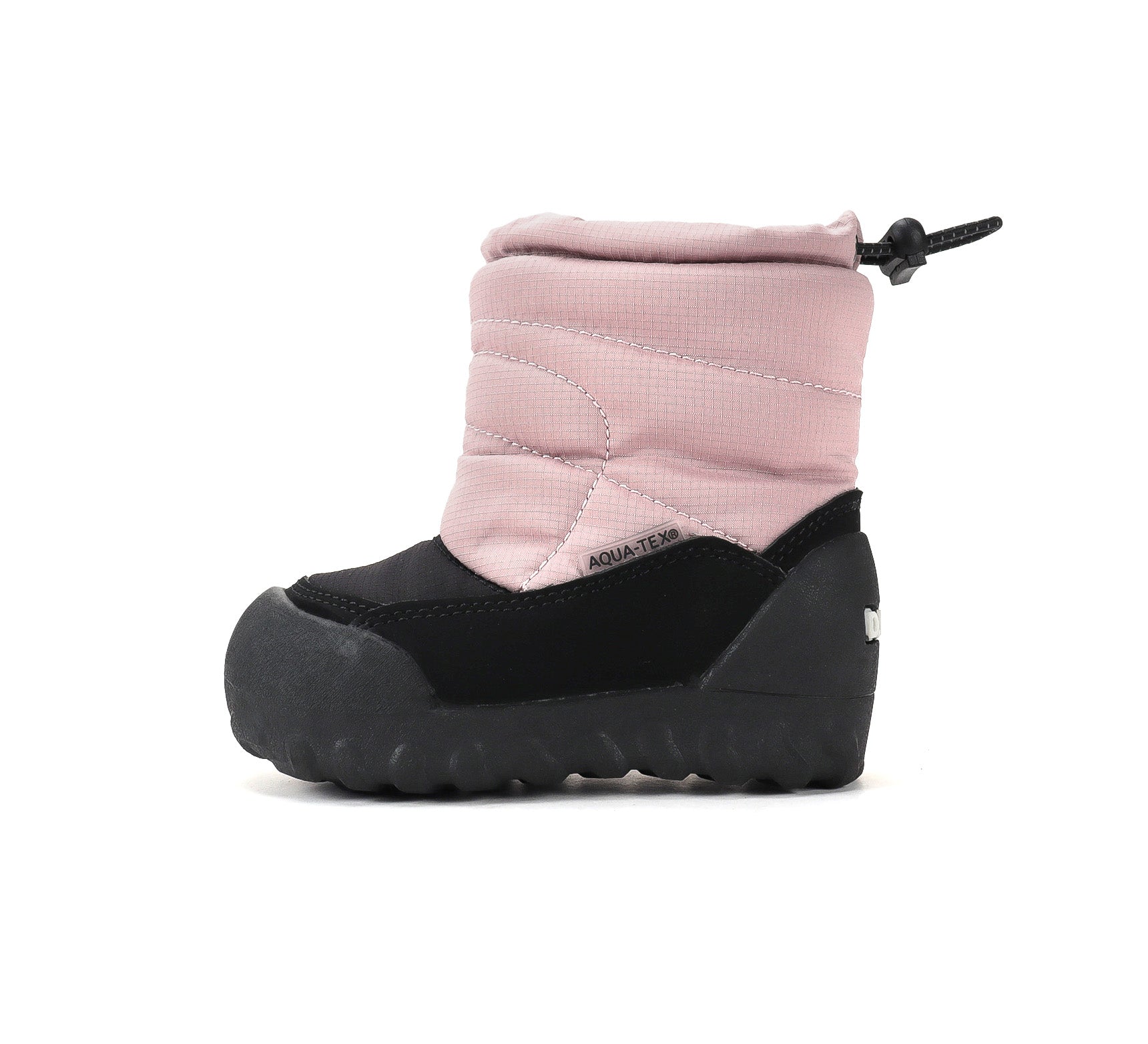 D.D.Step cizme fete Aqua-Tex impermeabile si imblanite 22-33 Baby Pink cu negru Imagine secundară a produsului