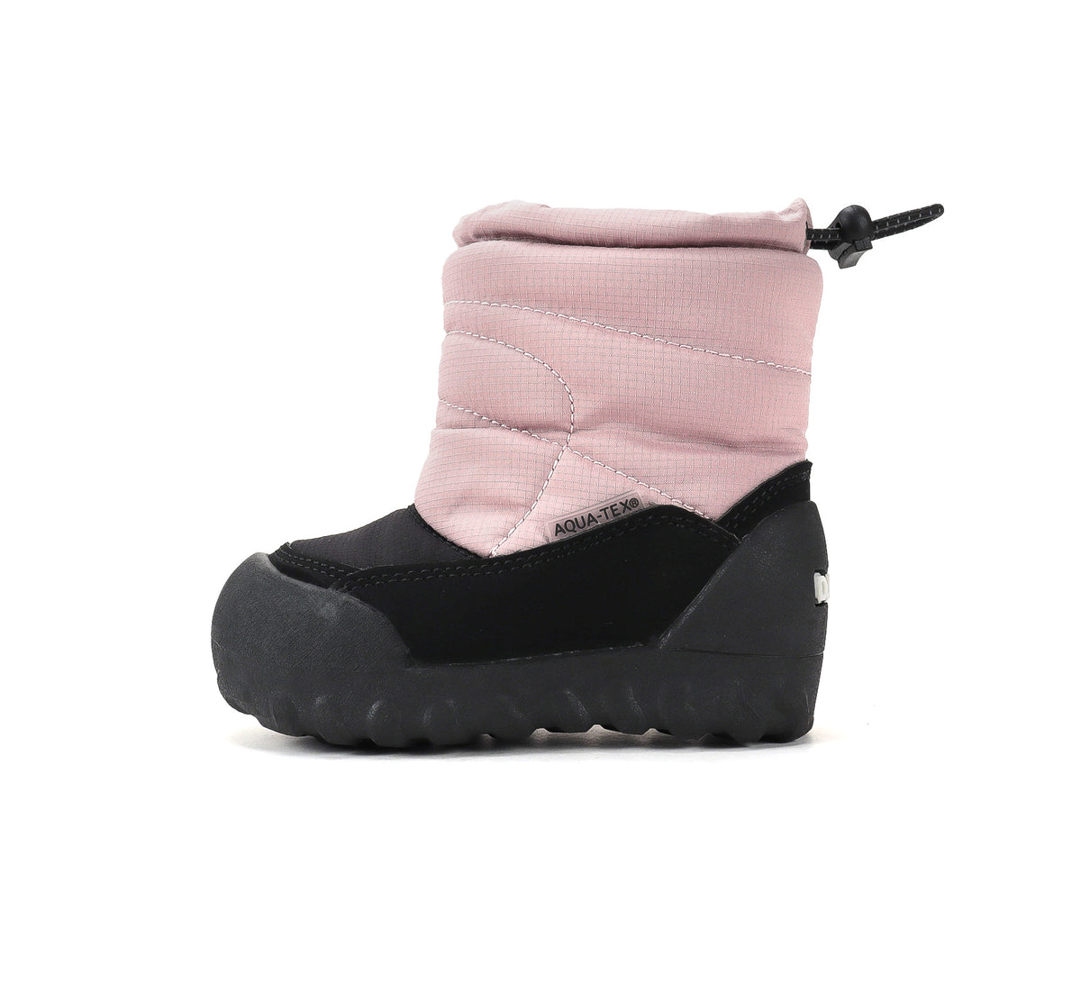 D.D.Step cizme fete Aqua-Tex impermeabile si imblanite 22-33 Baby Pink cu negru