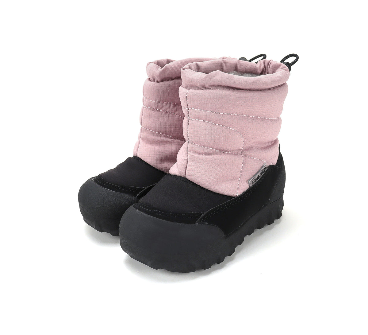 D.D.Step cizme fete Aqua-Tex impermeabile si imblanite 22-33 Baby Pink cu negru Imagine principală a produsului