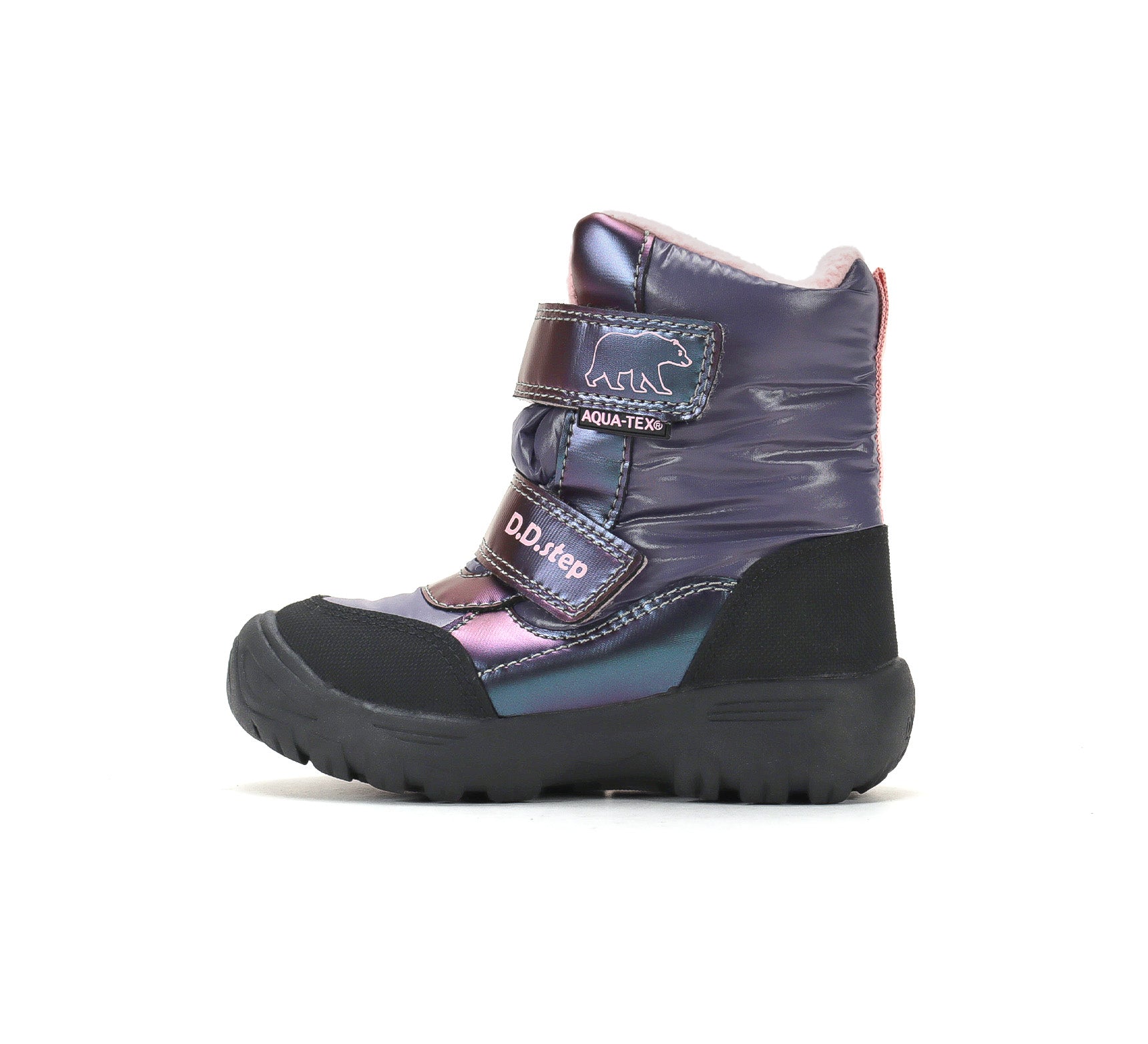 D.D.Step ghete fete Aqua-Tex captusite 22-33 Lila cu urs polar Imagine secundară a produsului