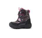 D.D.Step ghete fete Aqua-Tex captusite 22-33 Marine Grey cu urs polar