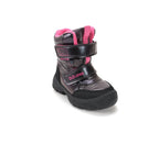 D.D.Step ghete fete Aqua-Tex captusite 22-33 Marine Grey cu urs polar