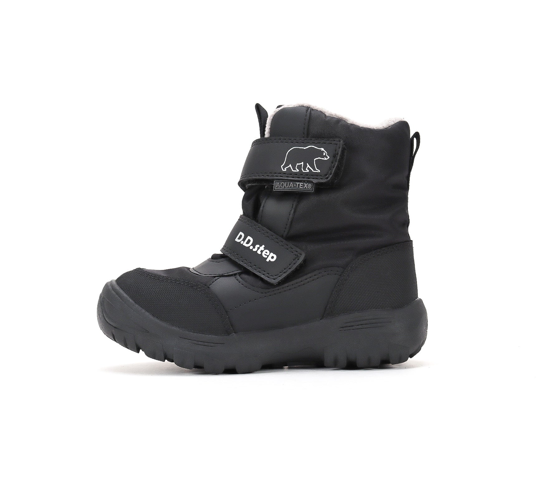 D.D.Step ghete baieti Aqua-Tex captusite 22-33 Black cu urs polar Imagine secundară a produsului
