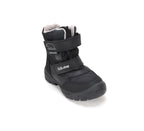 D.D.Step ghete baieti Aqua-Tex captusite 22-33 Black cu urs polar
