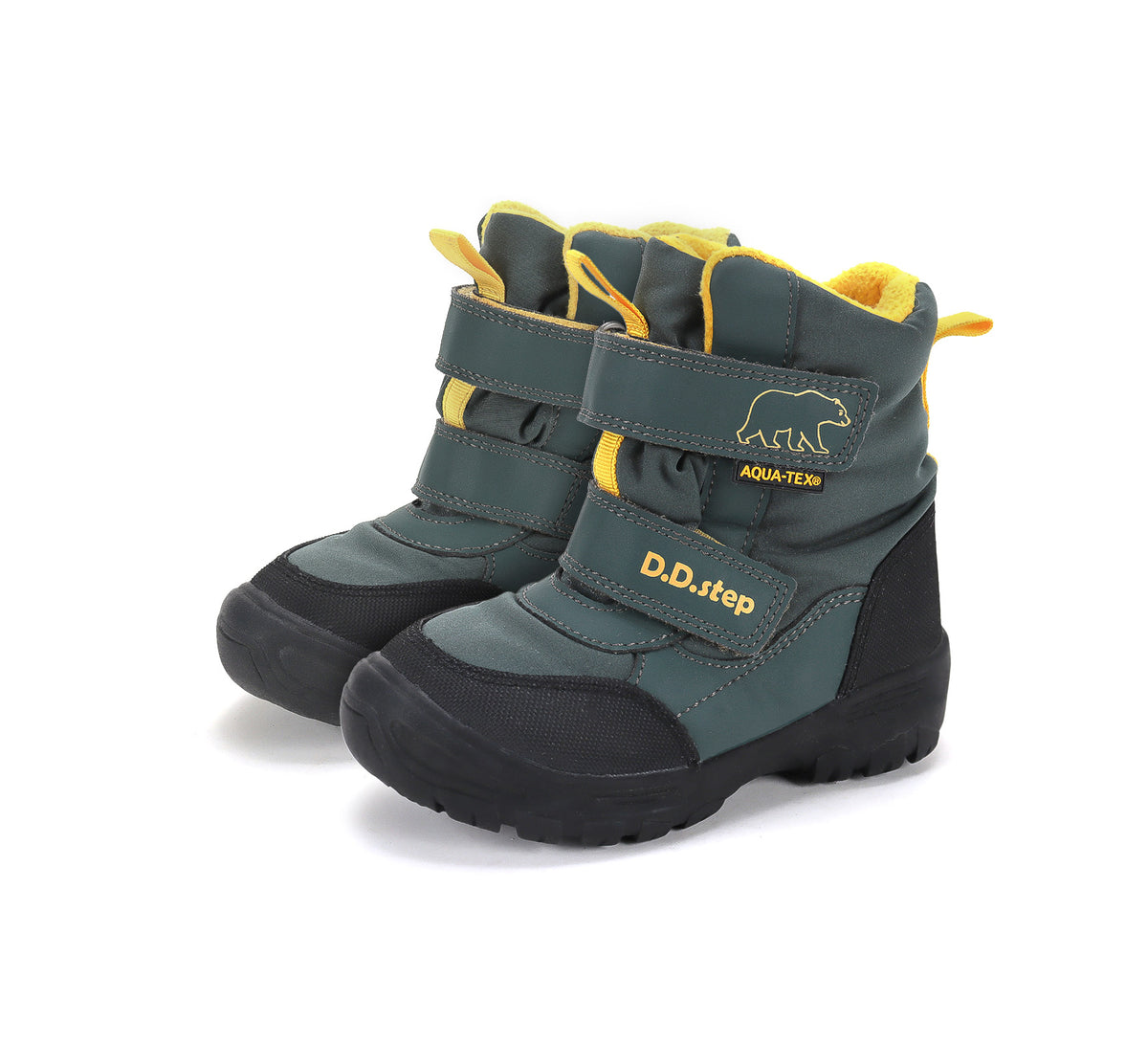 D.D.Step ghete baieti Aqua-Tex captusite 28-33 Emerald cu urs polar Imagine principală a produsului