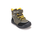 D.D.Step ghete baieti impermeabile si captusite Aqua-Tex 22-33 Olive cu galben