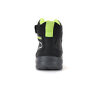 D.D.Step ghete baieti impermeabile si captusite Aqua-Tex 22-33 Black cu verde neon