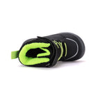 D.D.Step ghete baieti impermeabile si captusite Aqua-Tex 22-33 Black cu verde neon