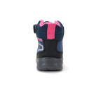 D.D.Step ghete fete impermeabile si captusite Aqua-Tex 22-33 Royal Blue cu roz