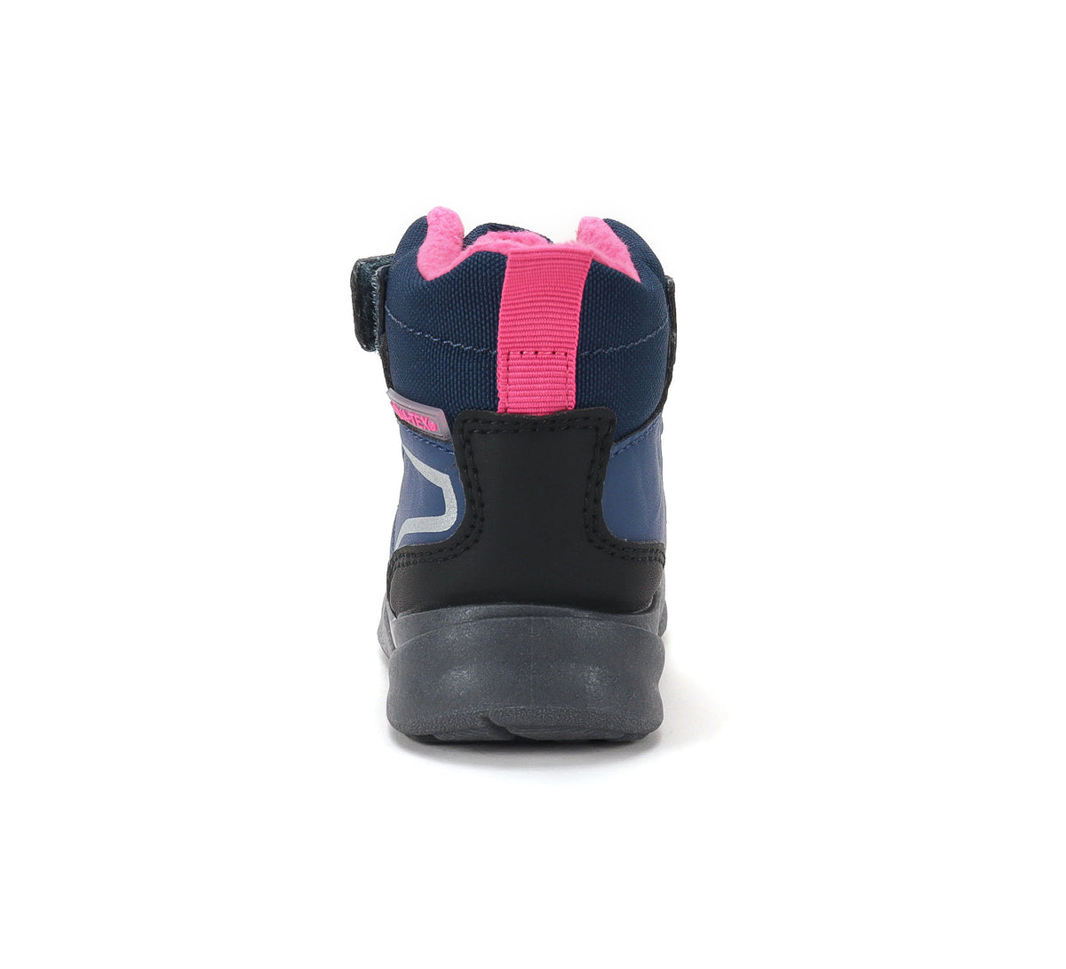 D.D.Step ghete fete impermeabile si captusite Aqua-Tex 22-33 Royal Blue cu roz