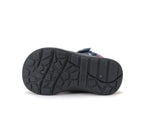D.D.Step ghete fete impermeabile si captusite Aqua-Tex 22-33 Royal Blue cu roz