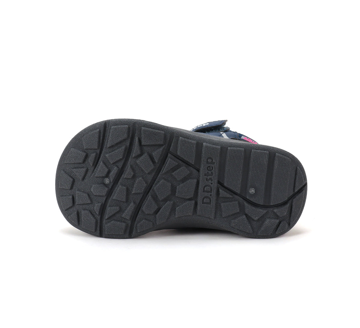 D.D.Step ghete fete impermeabile si captusite Aqua-Tex 22-33 Royal Blue cu roz