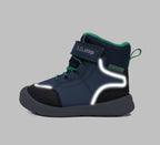 D.D.Step ghete baieti impermeabile si captusite Aqua-Tex 22-33 Royal Blue cu verde