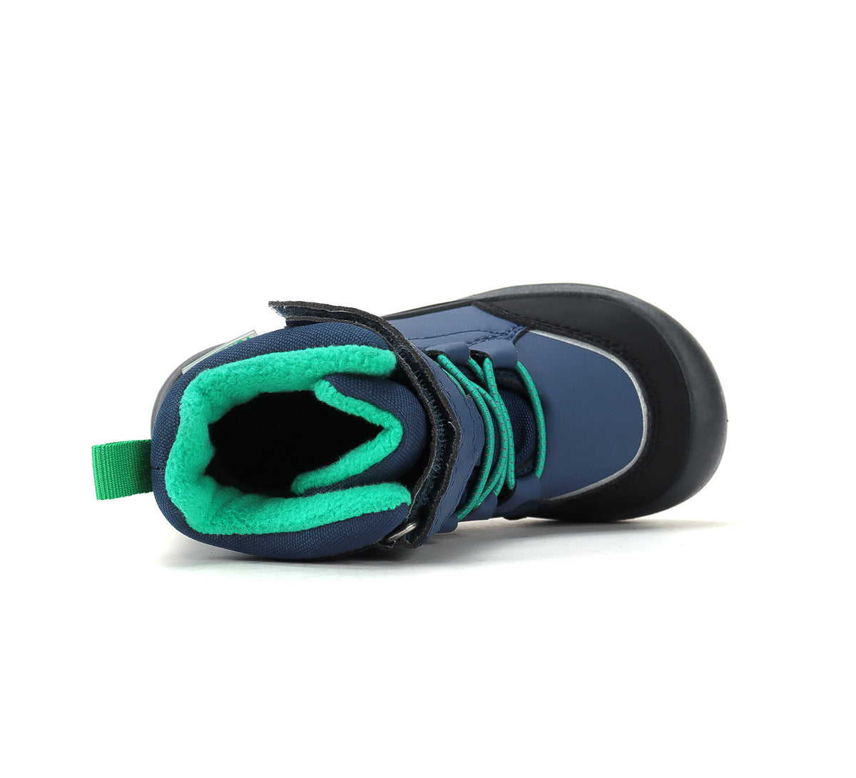 D.D.Step ghete baieti impermeabile si captusite Aqua-Tex 22-33 Royal Blue cu verde