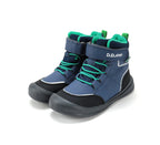 D.D.Step ghete baieti impermeabile si captusite Aqua-Tex 22-33 Royal Blue cu verde
